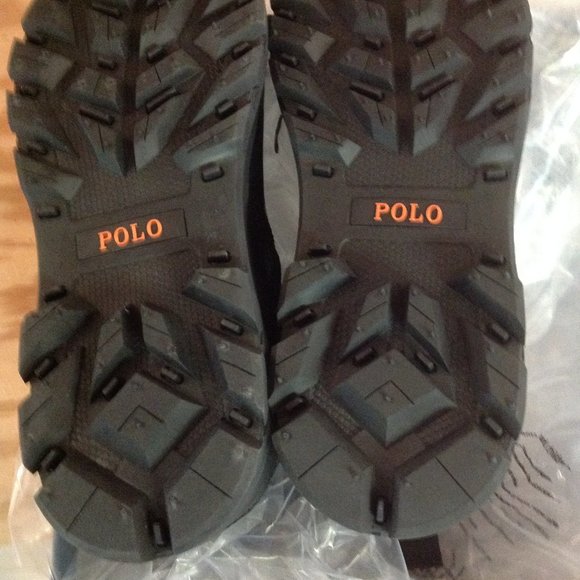 POLO by Ralph Lauren Men\'s Oslo Waterproof Black Leather Boots -11D - New in Box main image 7